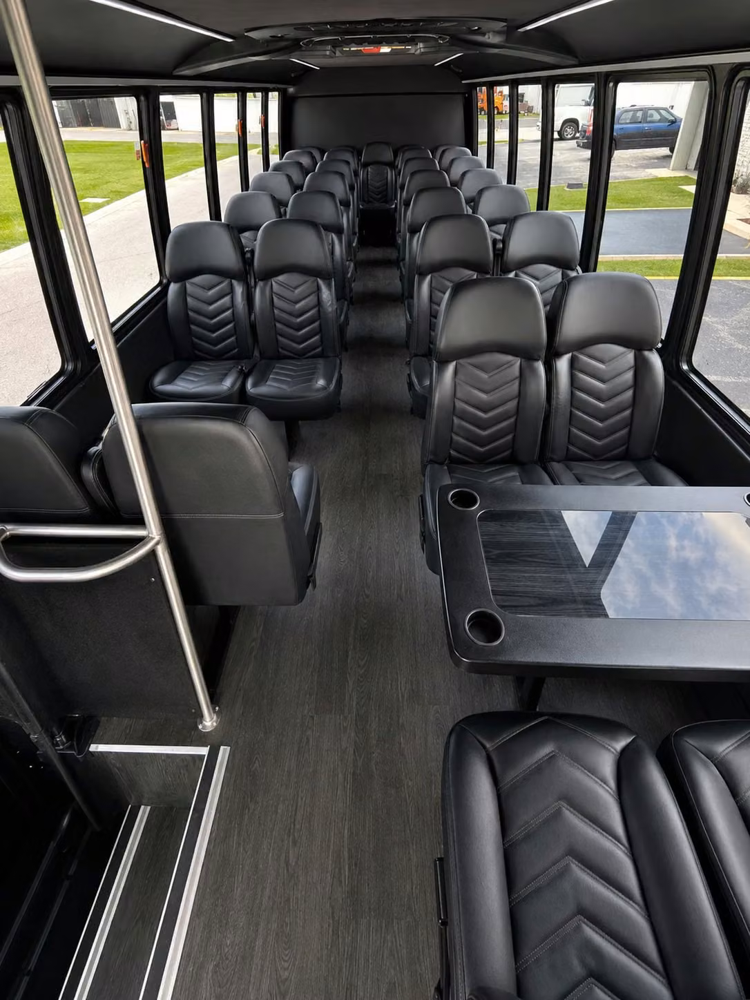 15 passenger minibus interior