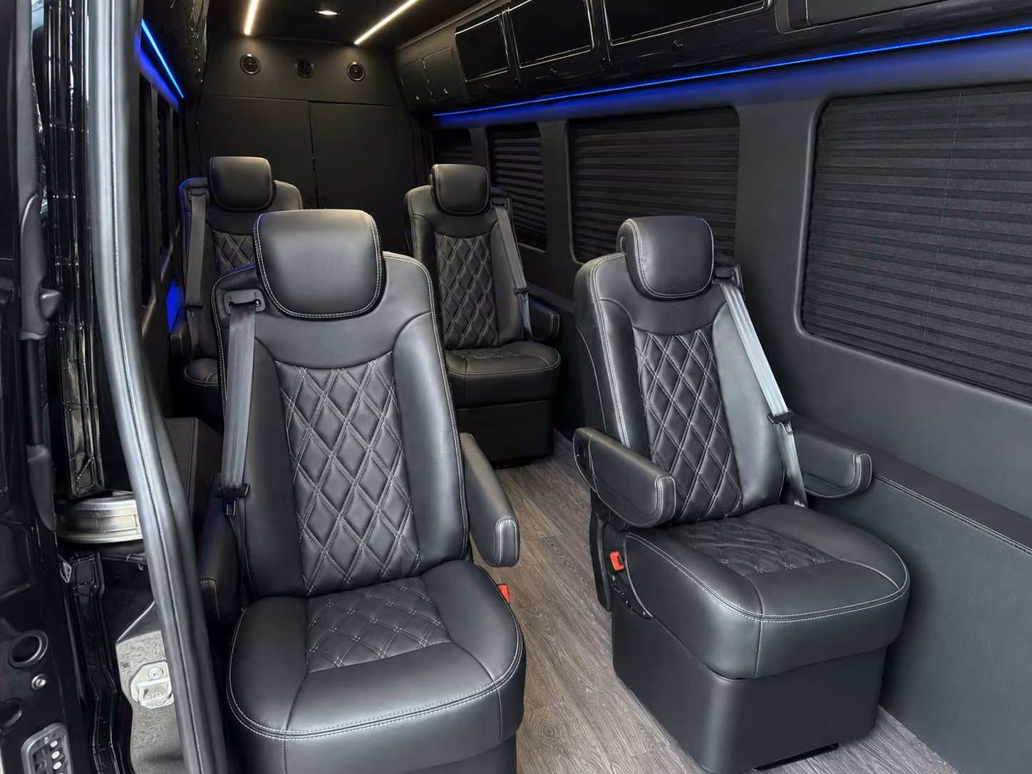 sprinter van with driver inside